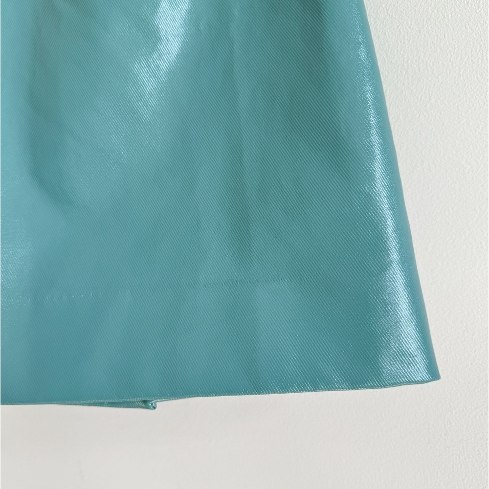 WEEKDAY • Jules Mini Skirt in Turquoise - Picture 8 of 13